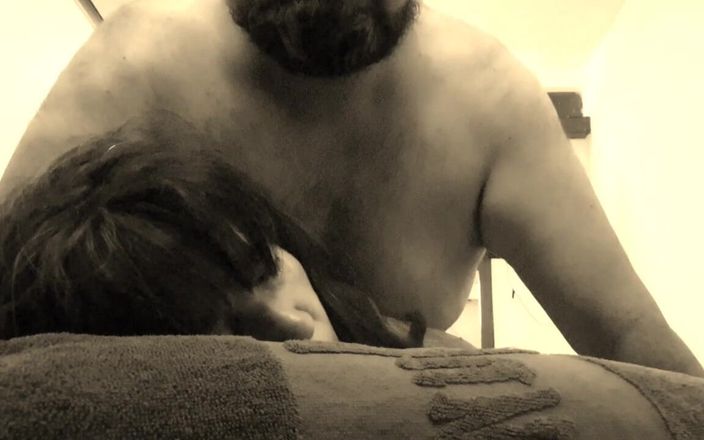 Mommy big hairy pussy: Anal Sex with Stepson with Mouth Covered