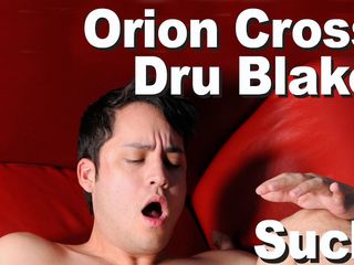 Picticon gay & male: Orion Cross ve Dru Blake anal boşalma emiyor
