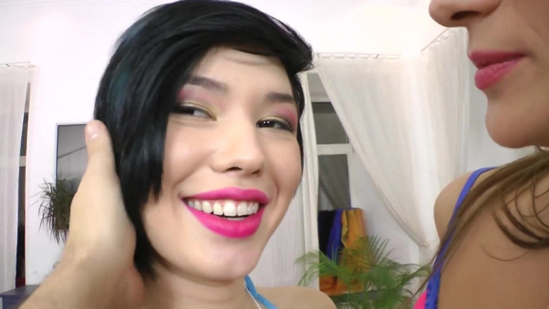 European fresh porn: Hot sluts get ravised by cock after lesbian sex