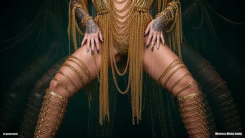 Goddess Misha Goldy: Pinned by My Heel
