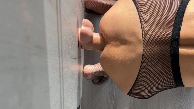 TVJackLong: Great Anal Masturbation on the Side with a Big Dildo...
