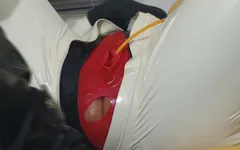 Rubberslut on the gynchair part 1