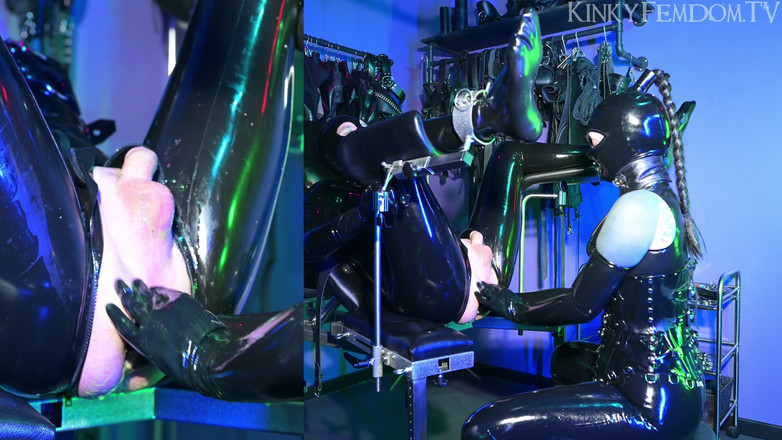 KinkyFemdomTV: 重橡胶多莉乳胶双拳ft 女主人 lunatika Maz Morbid