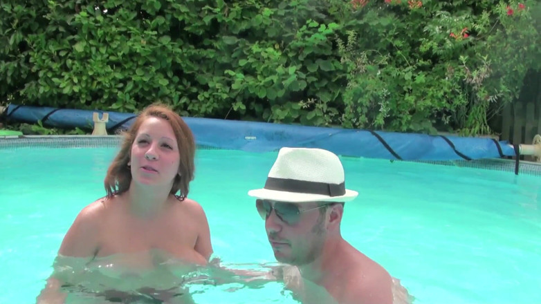 Stephprodx: Carla Fellucci takes a hard one by the swimming pool