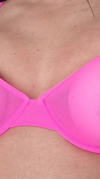 Pink Seethrough D Cup Bra