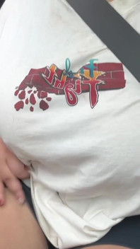 Slutty Busty Girl Showing of Big Tits and Nipples Inside Car