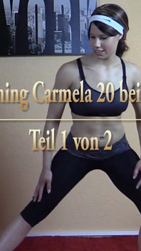 Durante o treinamento fitness, Carmela 20 fode - parte 1