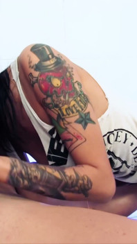Sexy Petite Tattooed Porn Babe Havana Sin Is a Slut for Big White Cock in Her Shaved Pussy