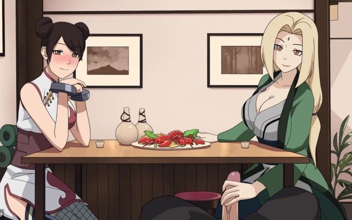 LoveSkySan69Real: Naruto - Kunoichi Trainer - deel 19 - Tsunade aftrekken onder tafel door Loveskysanx