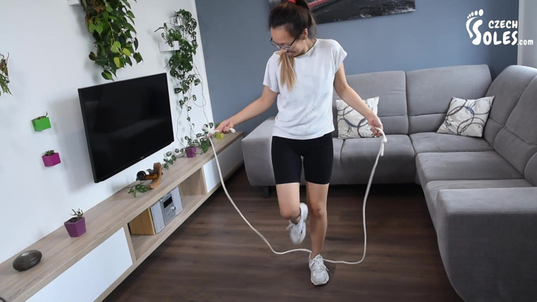 Czech Soles - foot fetish content: Smelly feet workout session POV