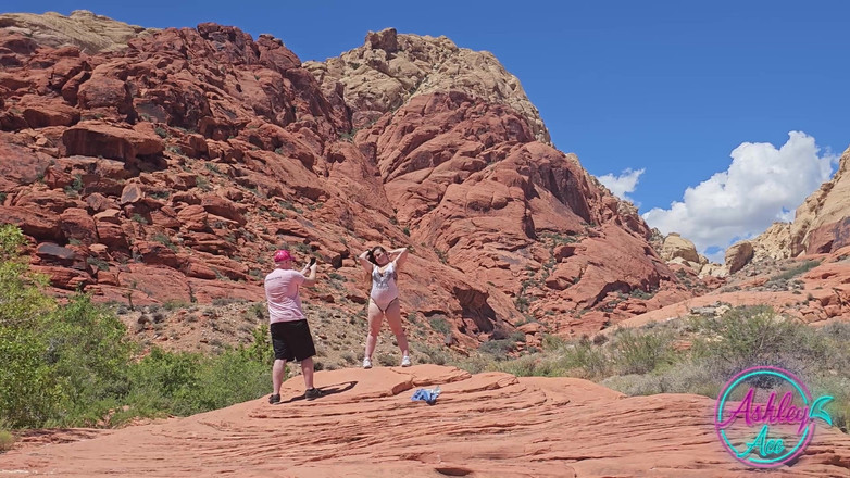 AshleyAce69: 舞台裏の写真撮影 - レッドロックキャニオンでのアシュリー