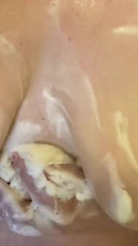 Bbwbootyful In shower soaping my huge boobs