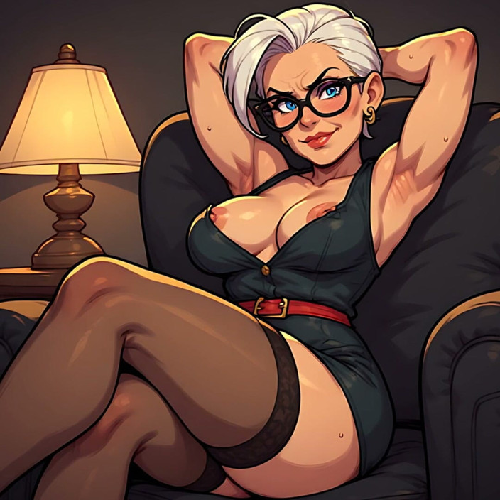 AI Porn: Kreslený styl art kozy z milfek