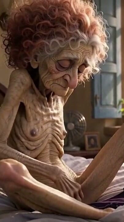 YOUR BEST FANTASY: Very Old Widow Masturbates Her Wrinkled Pussy Alone and Craves...