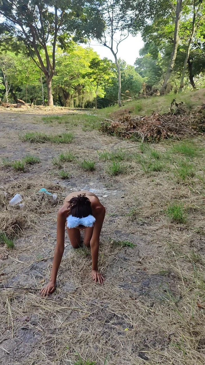 Lily Slav: Going for a Walk in the Woods Like a Puppy