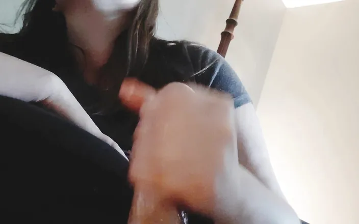 Silky Johnson: Babysitter Handjob While Wife Is Gone