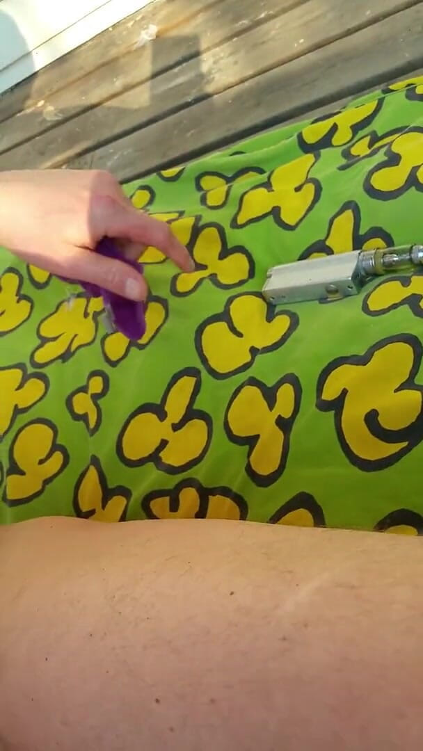 Lov2selfsuck: Tanning My Dick Outdoors