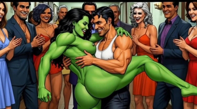 Octopussy Lovers Club: 섹시한 She-hulk 누드. 만화