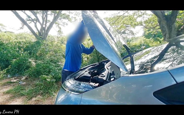 Pinay Viral Scandal: Sex în trei amator asiatic cu un străin norocos în mașină, pe...