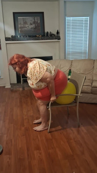 Blooper Big Beauty Nurse Vicki Try's to Pop Balloon with Ass but It Doesnt Work!