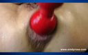Sindyrose: Sindyrose redball scopata anale con dildo e prolasso anale