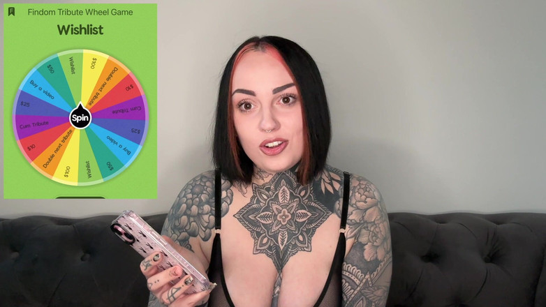 Miss Valentina: Findom Tribute Wheel hra