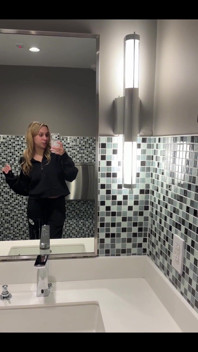 Peeing in the Airport Lounge Before Headed to Germany