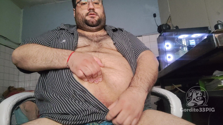 Gordito33PIG: Fat Gamer Addicted to Masturbating