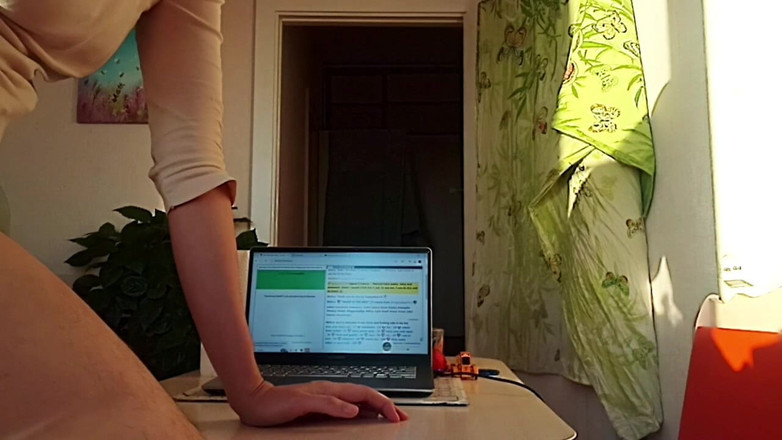 BW_Dolphin: Behaarte Beine, Arschloch und Muschispreizung