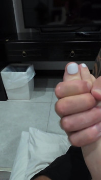 Giving Mistress a Creamy Foot Massage