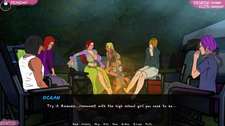 XXX Games Bunk: Lust Town - jogabilidade - roleplay - festa na praia esporrada facial