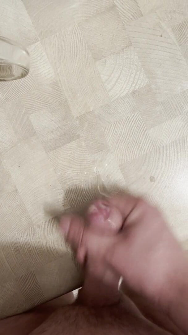 Young cum: Cock cum close up 1