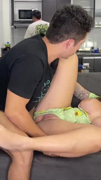 Fucking a Big Cock While My Cuckold Boyfriend Cooks - Multiple Squirts and Creampie - Sara Blonde