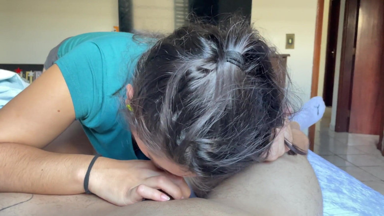 Wellington Ribeiro: Slutty Brunette with Hard Tits Gives a Deep Blowjob to...