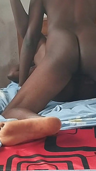 Ebony Slut Banged with Big Dick in Missionary