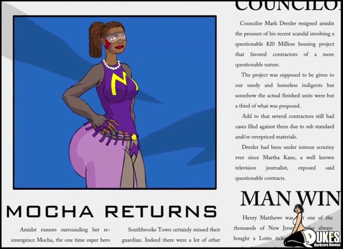 Dukes Hardcore Honeys: Big booty ebony superheroine captured by aliens