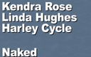 Edge Interactive Publishing: Kendra Rose &amp;amp; Linda Hughes &amp;amp; Harley Cycle nago bita śmietana na zewnątrz