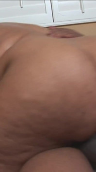 BBW ebony milking big cock dry