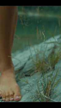 Full Video Check Out My Cute Tanned Feet Strolling Along a Lake Shore