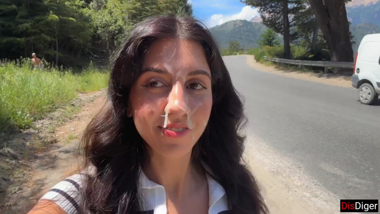 Dis Diger: Camminare in pubblico con sperma in faccia e sesso rischioso...