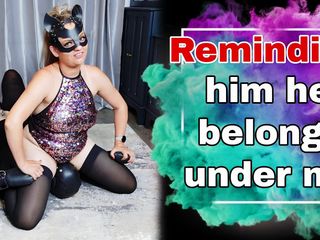 Training Zero: Připomínám mu, že patří pod mě femdom wrestling