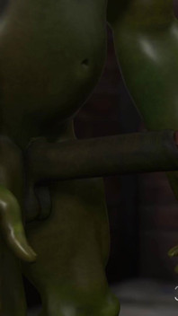 Crazy fuck in the sewer! Sexy blonde gets fucked hard by a green monster