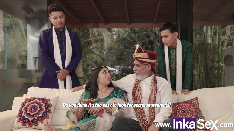 Inka Sex: चुदाई हिंदू शादी सौतेली बहनों और सौतेली बहनों के बीच समाप्त होती है।
