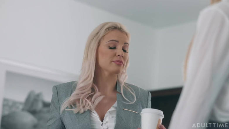 Adult Time: Adult Time - Lesbian Intern Haley Reed Seduces Boss Kenzie Taylor...