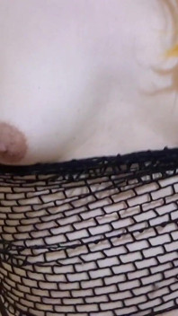 Cute Tgirl with a Big Bulge and Puffy Nipples Milks Her Tits and Slap Them so Hard