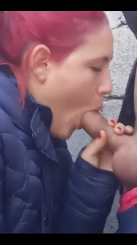 Red Girl Gives Me a Cock Suck Until She Gets My Milk