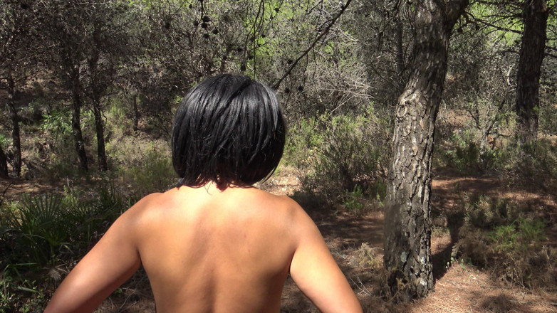 Stepmom Susan: Mature Nudist Stepmom with Saggy Small Tits Pissing Outdoor