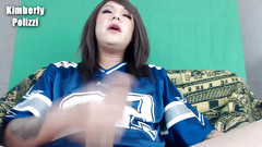 Kimberly Polizzi: Sevimli tgirl Kimberly mastürbasyon yapıyor