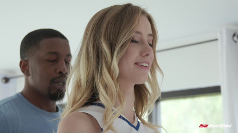 New Sensations: Cheerleader Haley Gets Stretched Out