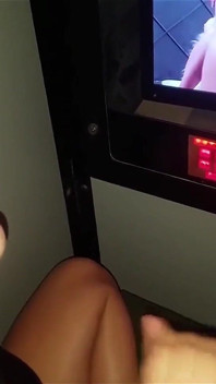 Cute Girlfriend Nervous at Gloryhole Gets Filled